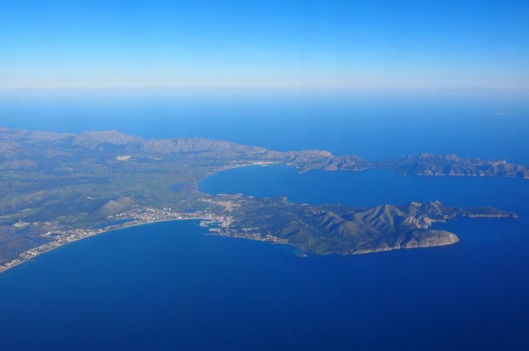 Vue aérienne sur Majorque 